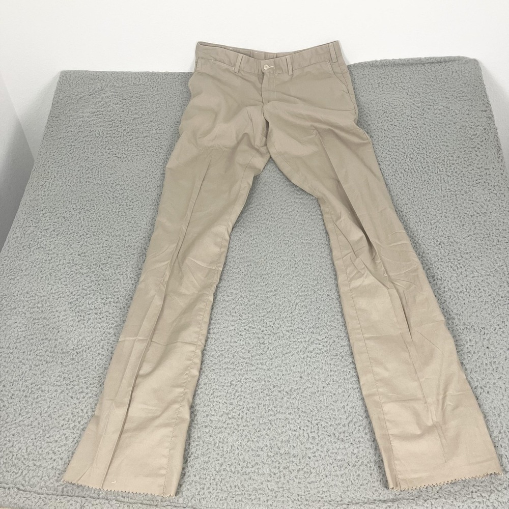 Bills Khakis Model 3 Pants Mens 33x38 Beige Trim Fit Plain Front USA